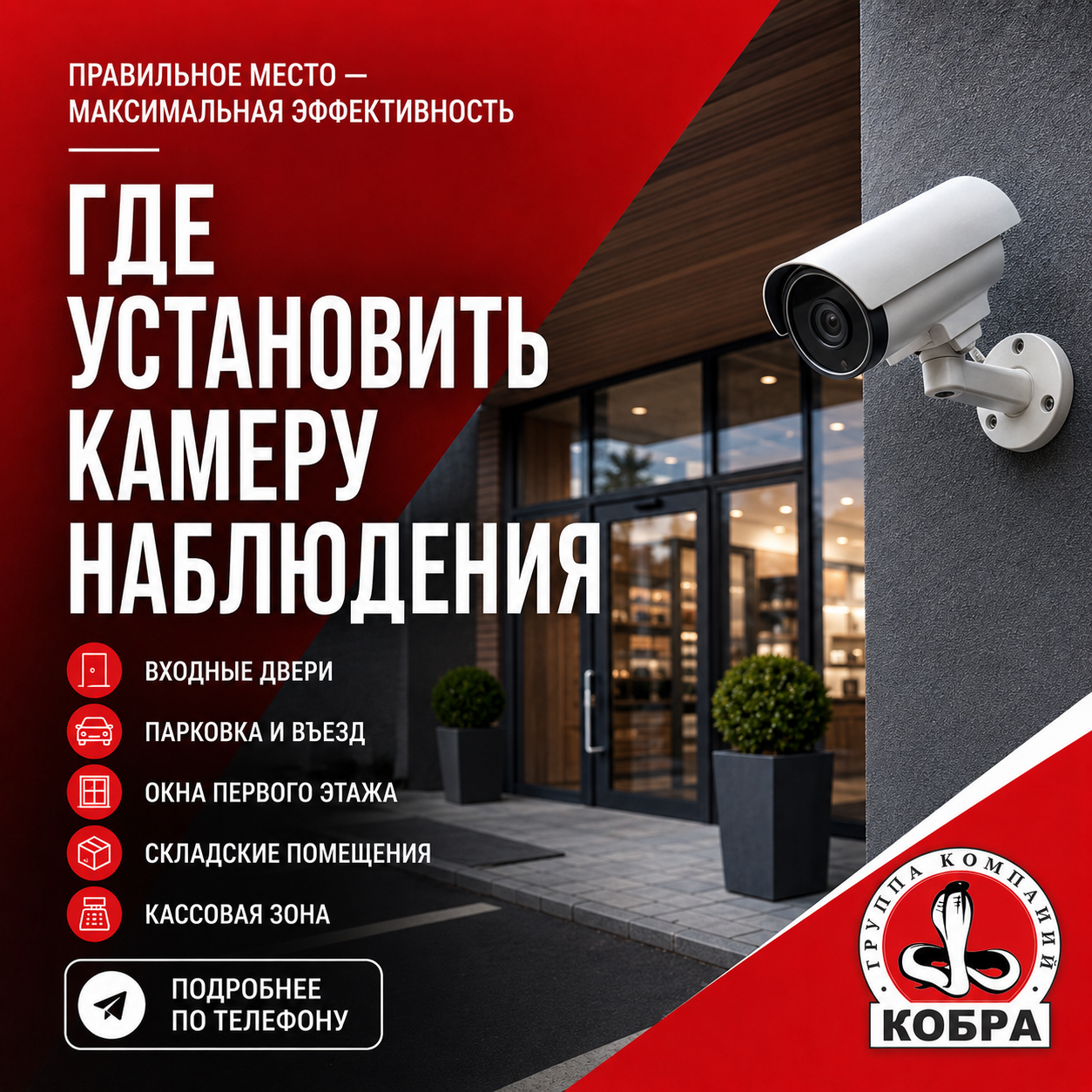 Где установить камеру наблюдения